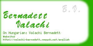 bernadett valachi business card